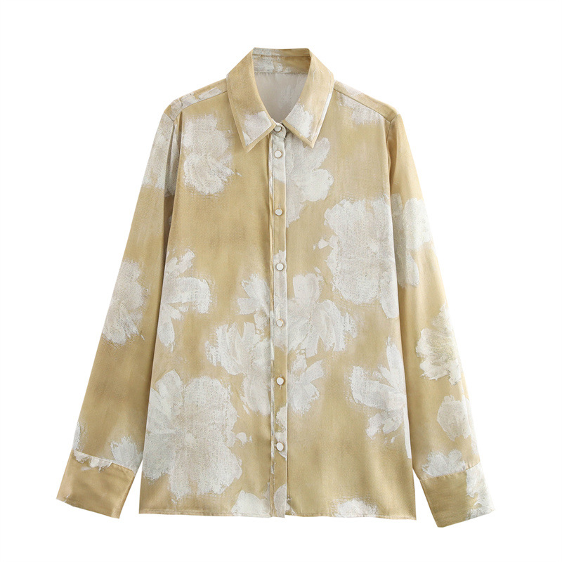 Romance Floral Printed Shirt and Straight Pants set