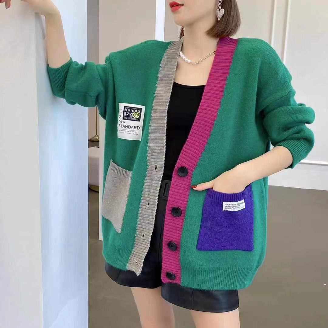 2023 Autumn And Winter New Fashion Foreign Air Age Reduction Knitted Cardigan