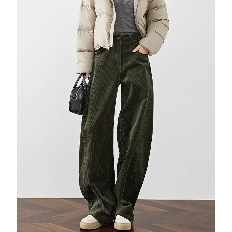 Velvet Sleeveless Belted Wide-Leg Trousers