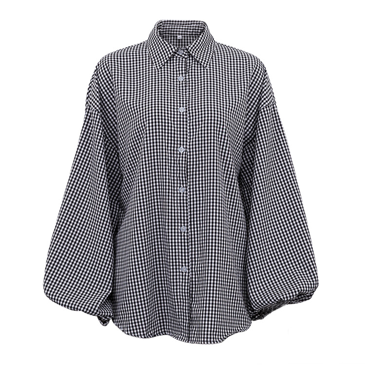 Button Front Gingham Shirt