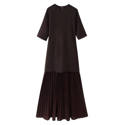 Sheer-Paneled Maxi Dress