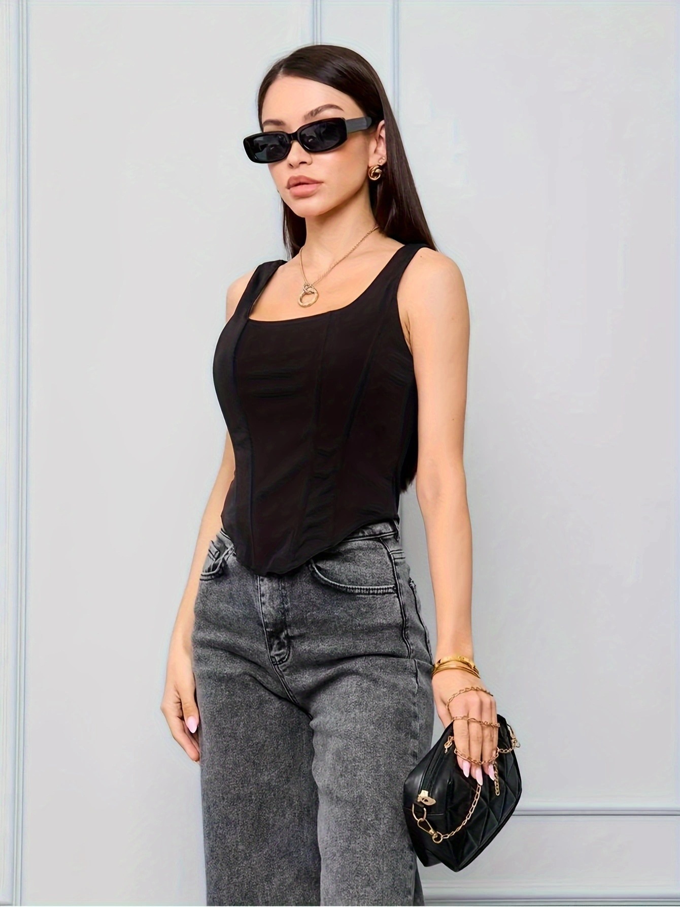 Ivory Glow Tied Crop Corset Top