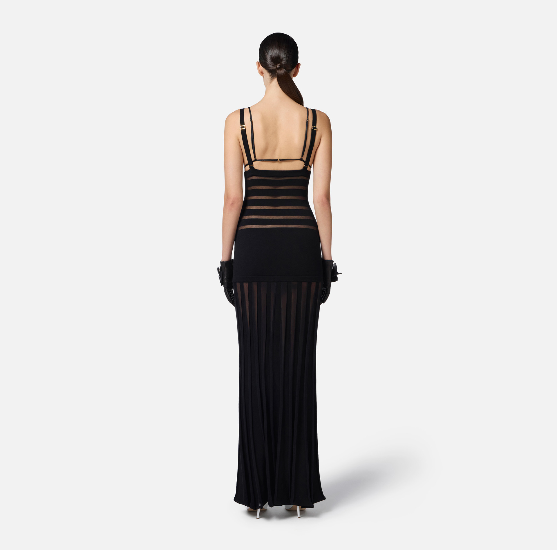 Striped Knit Cami Midi Dress