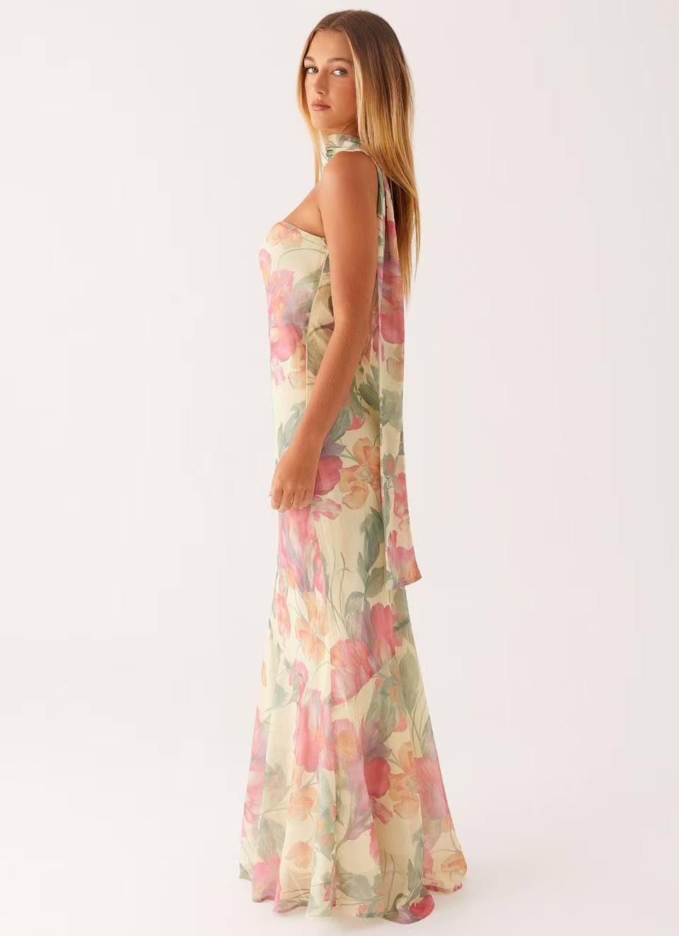  Iris Floral Strapless Bodycon Mini Dress
