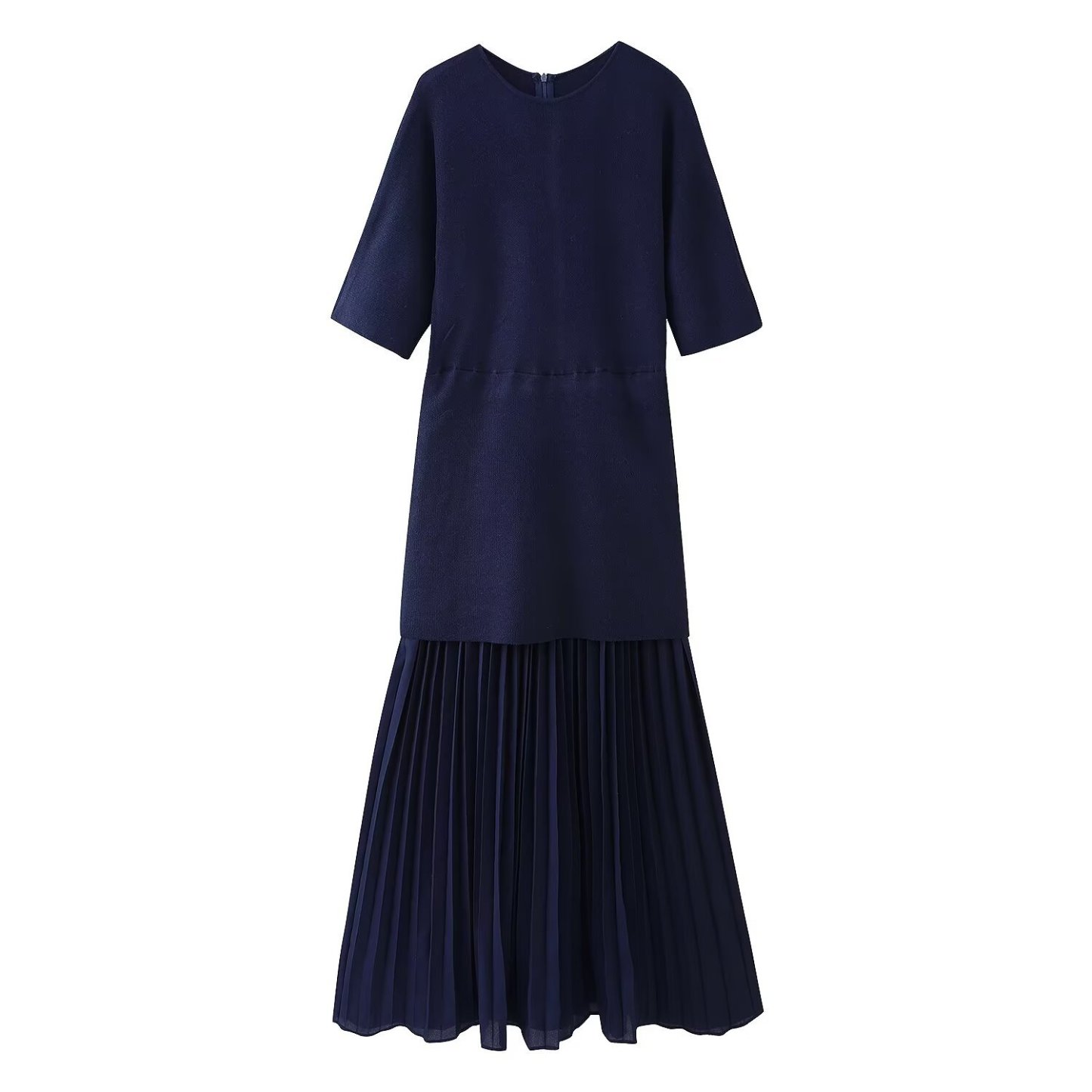 Sheer-Paneled Maxi Dress