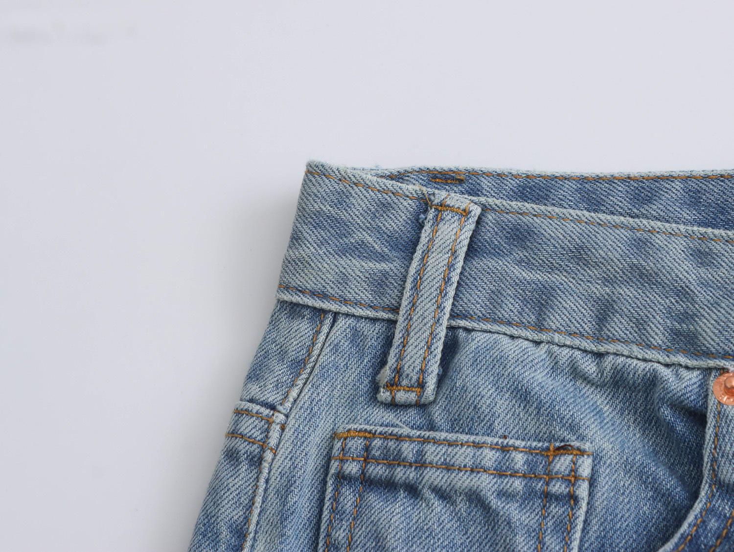 Asymmetric Waist Wide-Leg Jeans