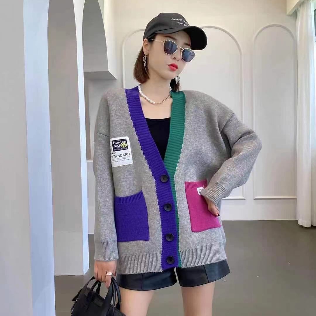 2023 Autumn And Winter New Fashion Foreign Air Age Reduction Knitted Cardigan