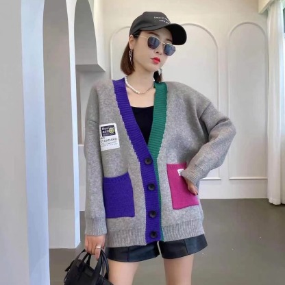 2023 Autumn And Winter New Fashion Foreign Air Age Reduction Knitted Cardigan