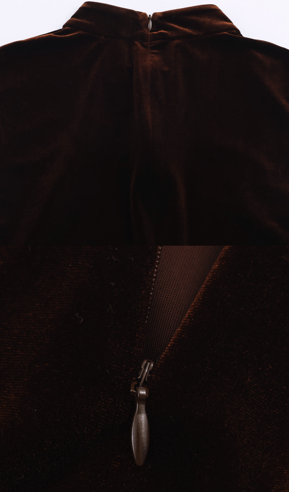 Contrast Lace Panel Sleeveless Turtleneck Vest