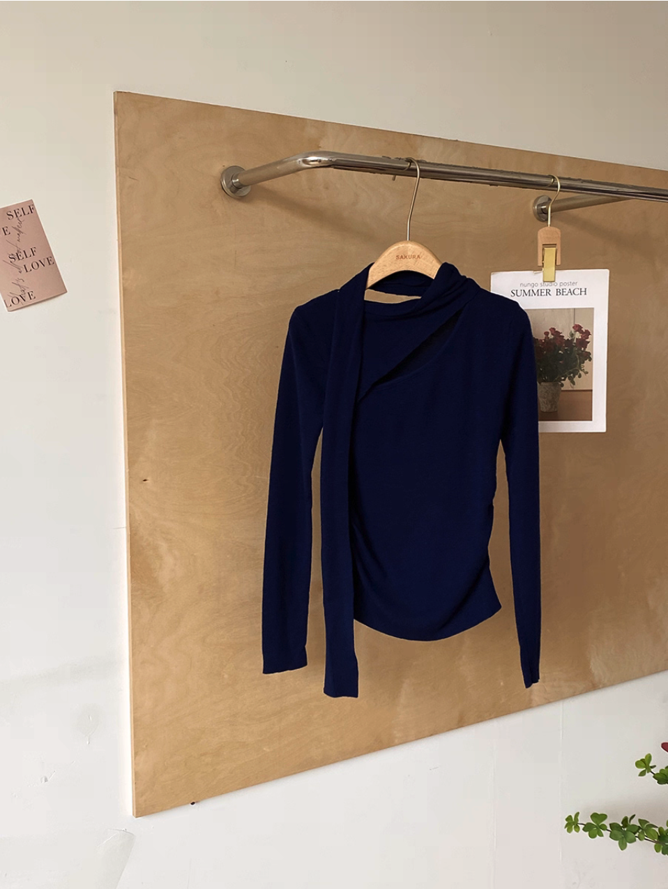 Minimalist Wool-Blend Scarf Sweater