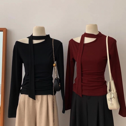 Minimalist Wool-Blend Scarf Sweater