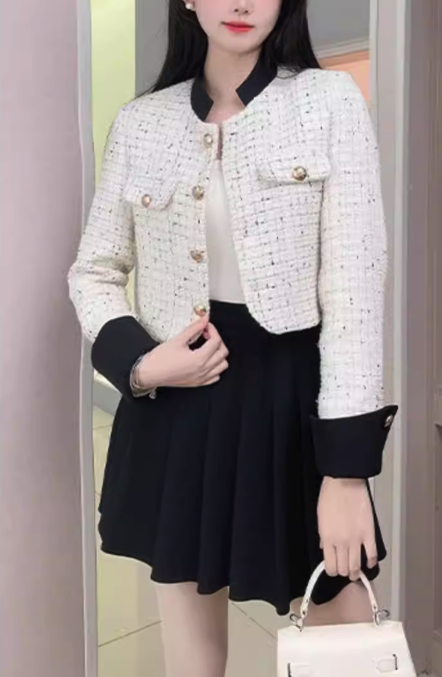 Pearl Button Tweed Jacket