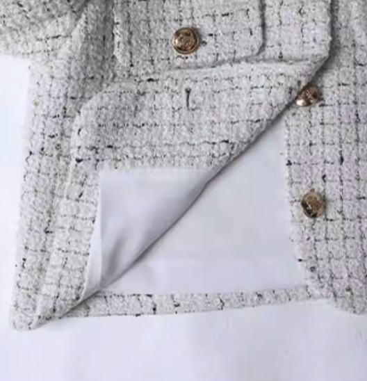 Pearl Button Tweed Jacket