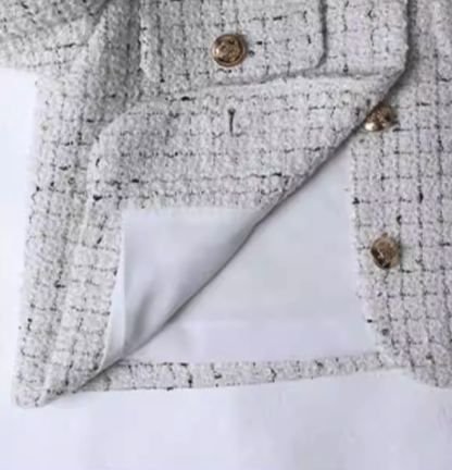 Pearl Button Tweed Jacket