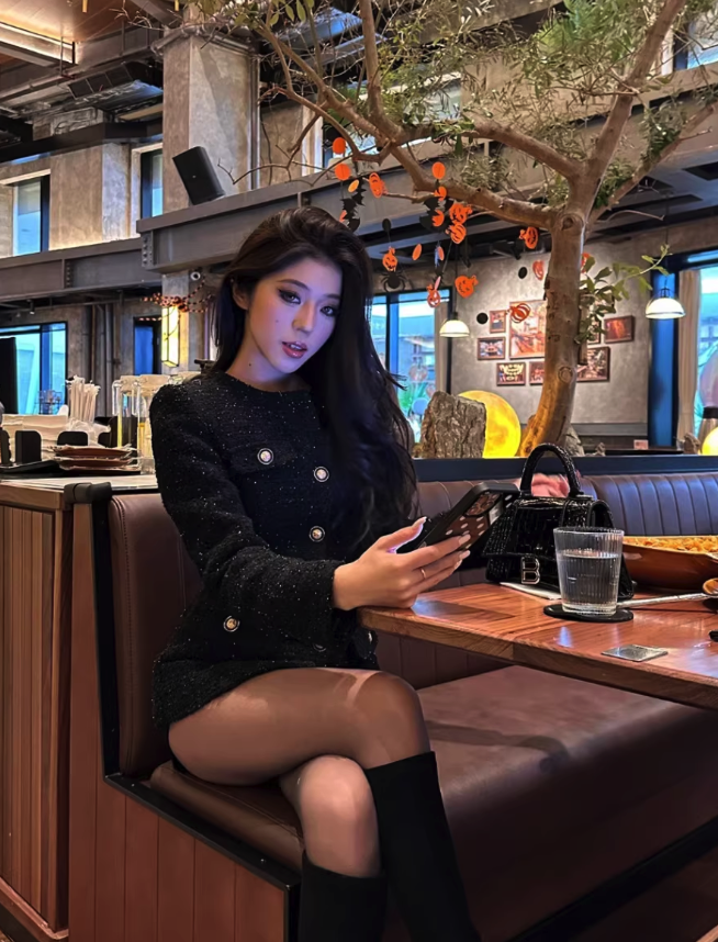 Sequin-Embellished Tweed Blaze Dress