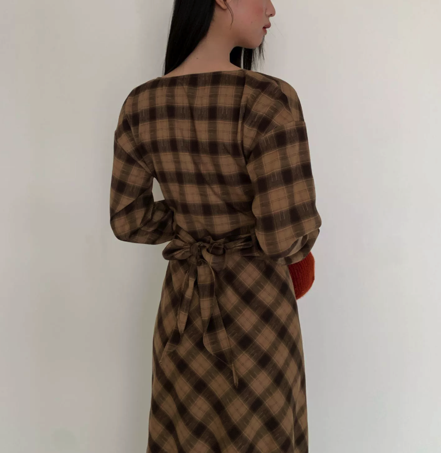 Retro Plaid Dress