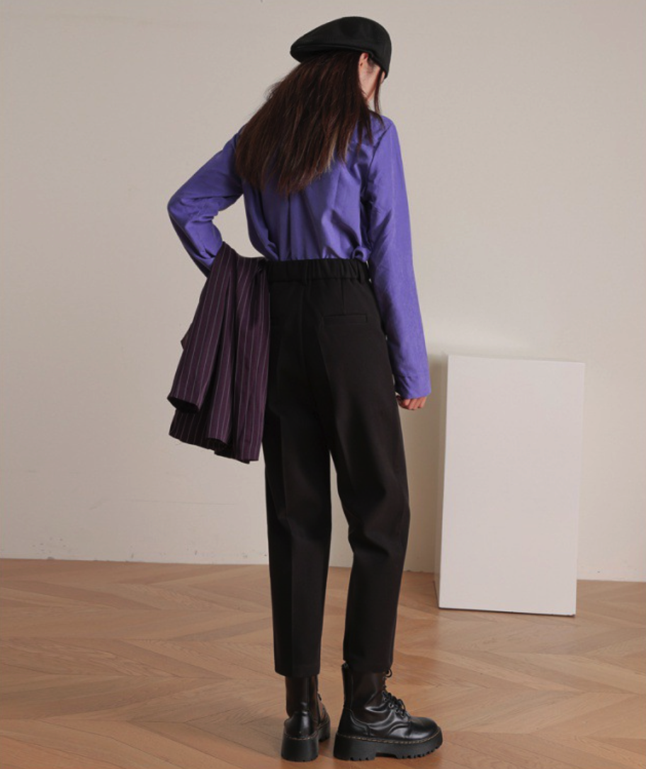 Geogina Saddle Brown Pleated Pants