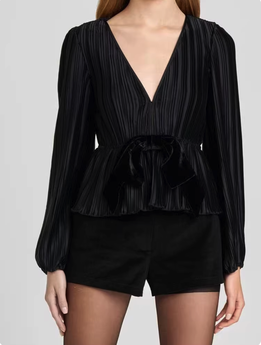 Texture Tie-Back Top