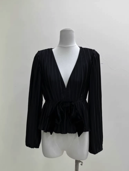 Texture Tie-Back Top 