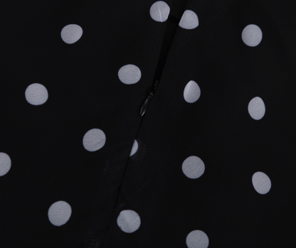 Polka Dot Sheer-Mesh Ruched Maxi Dress