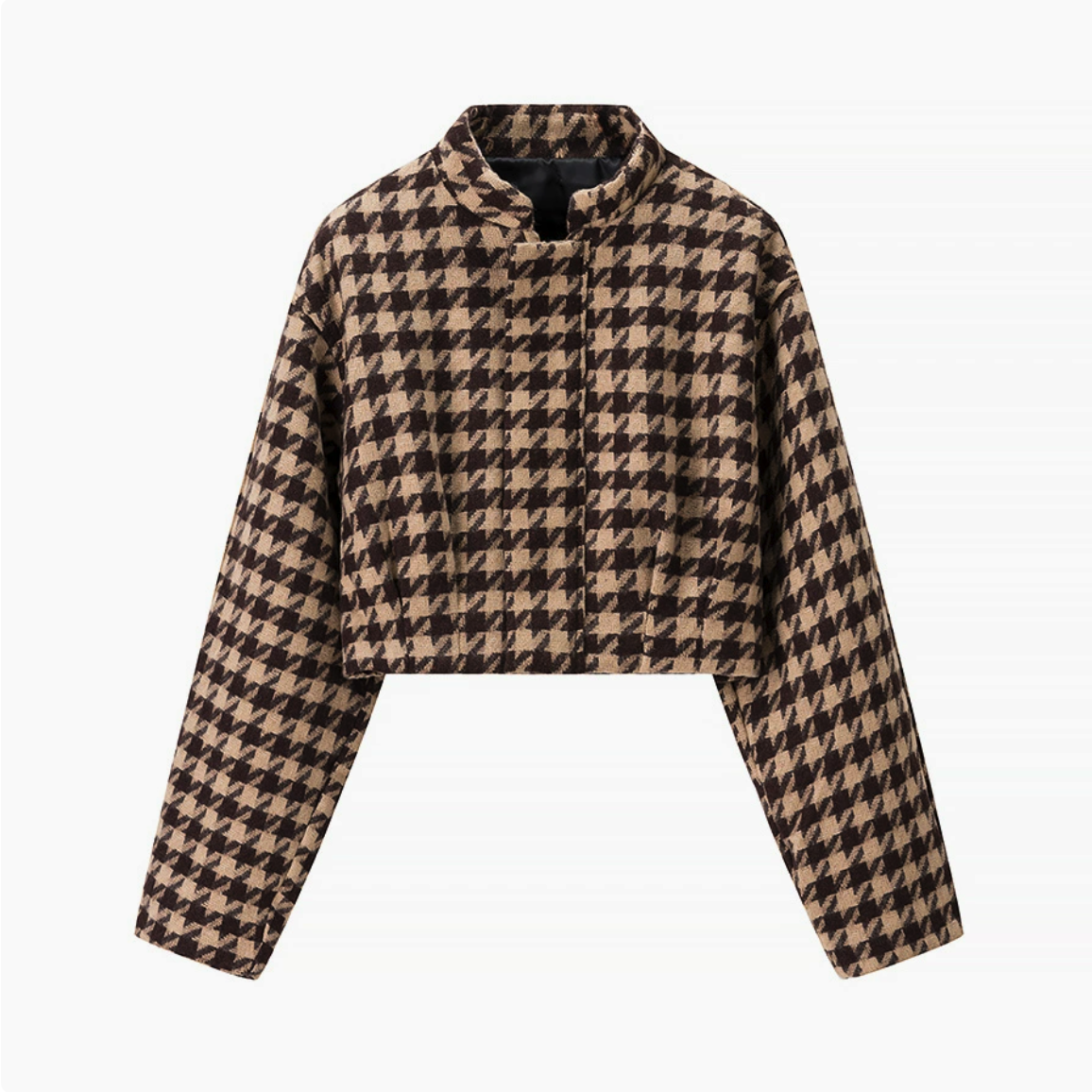 Chanel-style Houndstooth Top & Shorts Set