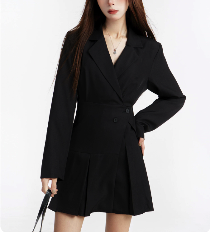 First Choice Blazer Long Sleeve Short Dress