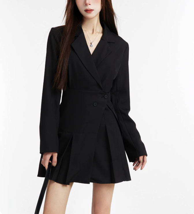First Choice Blazer Long Sleeve Short Dress