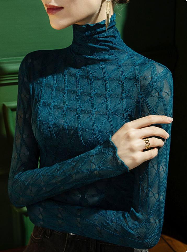 Cut‑out Lace Top