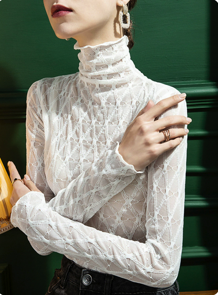 Cut‑out Lace Top