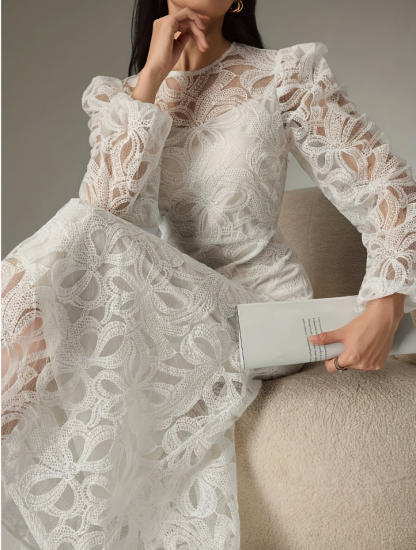 Lace Long-Sleeve Dress