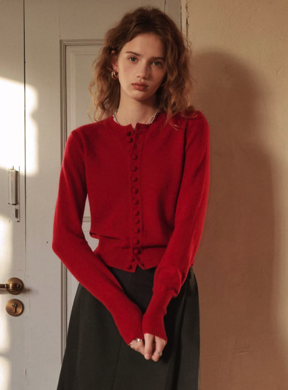 Button-Up Knit Cardigan