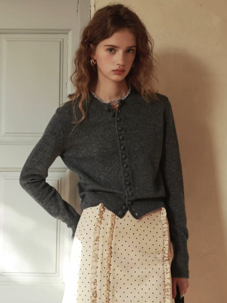Button-Up Knit Cardigan