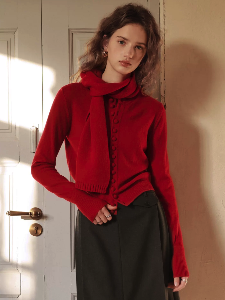 Button-Up Knit Cardigan