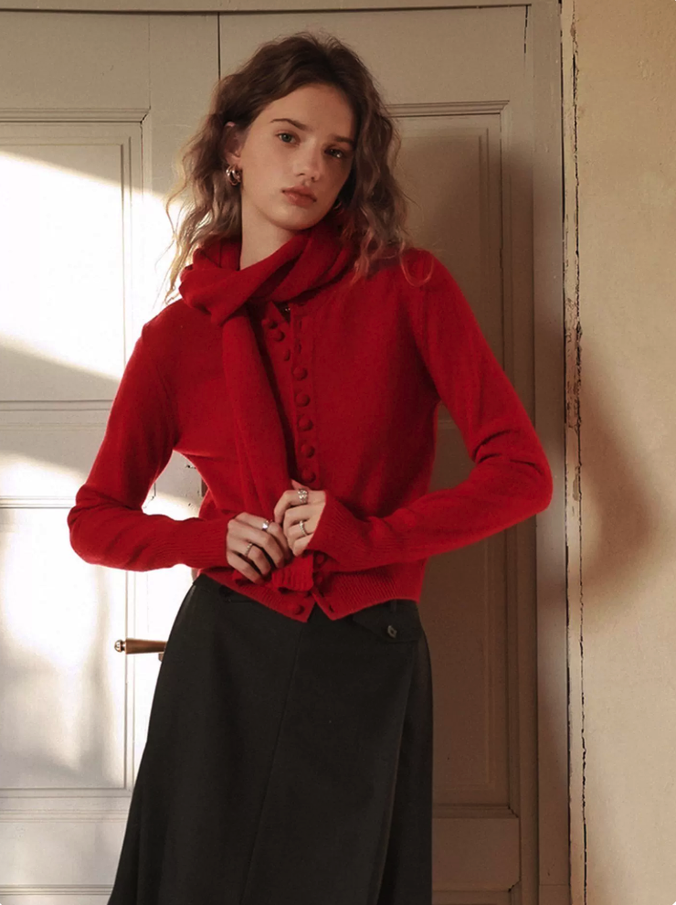 Button-Up Knit Cardigan