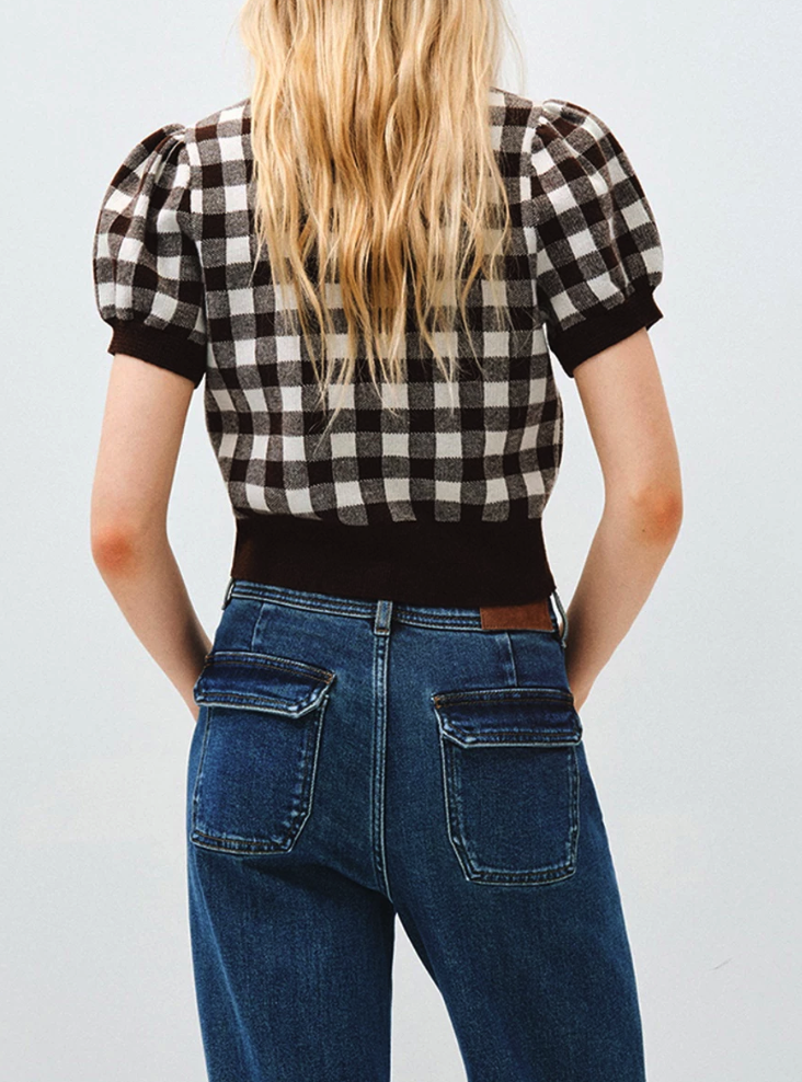 Jillian  Plaid Cardigan