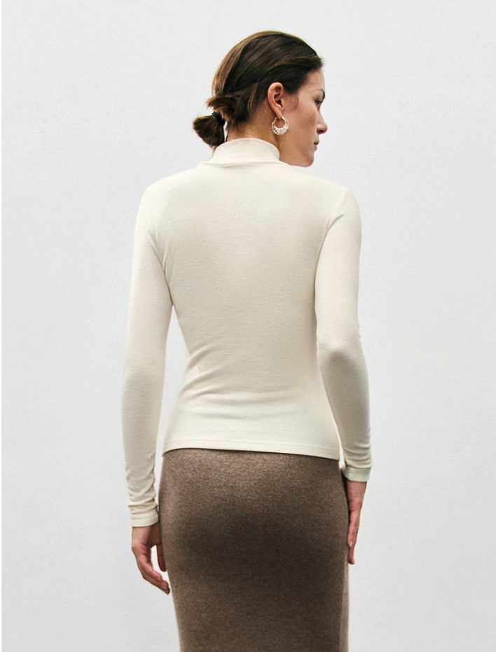 Turtleneck Knit Top