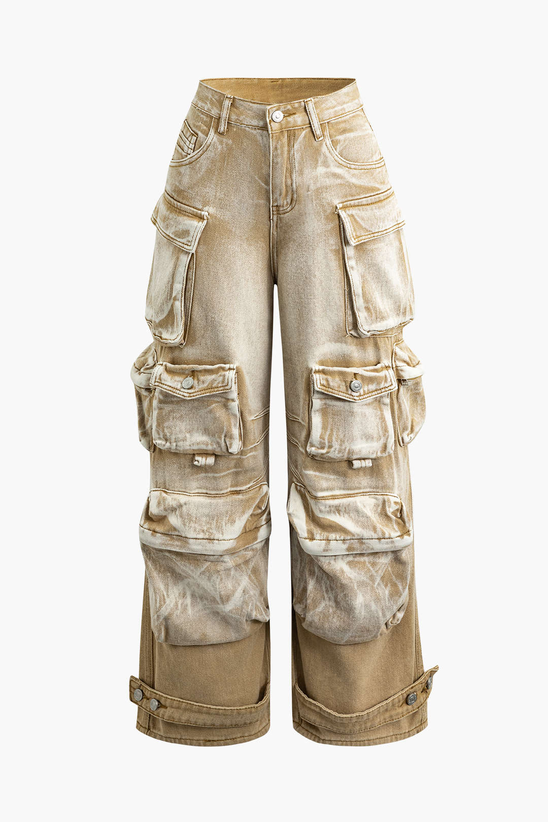 Ombre Multi Pocket Wide Leg Cargo Jeans – J.ING