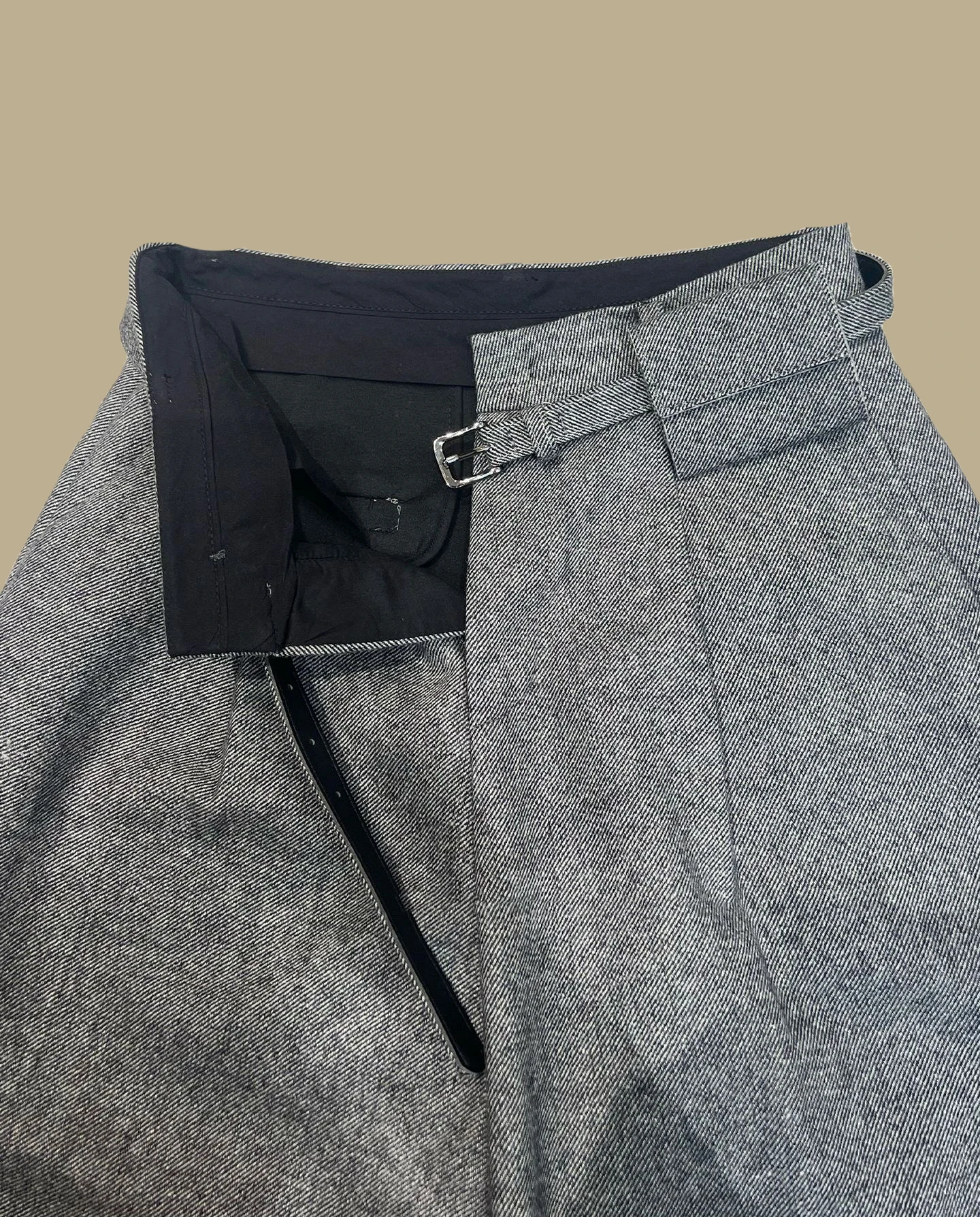 Minimalist Wool Blend Relaxed Fit Winter Pants