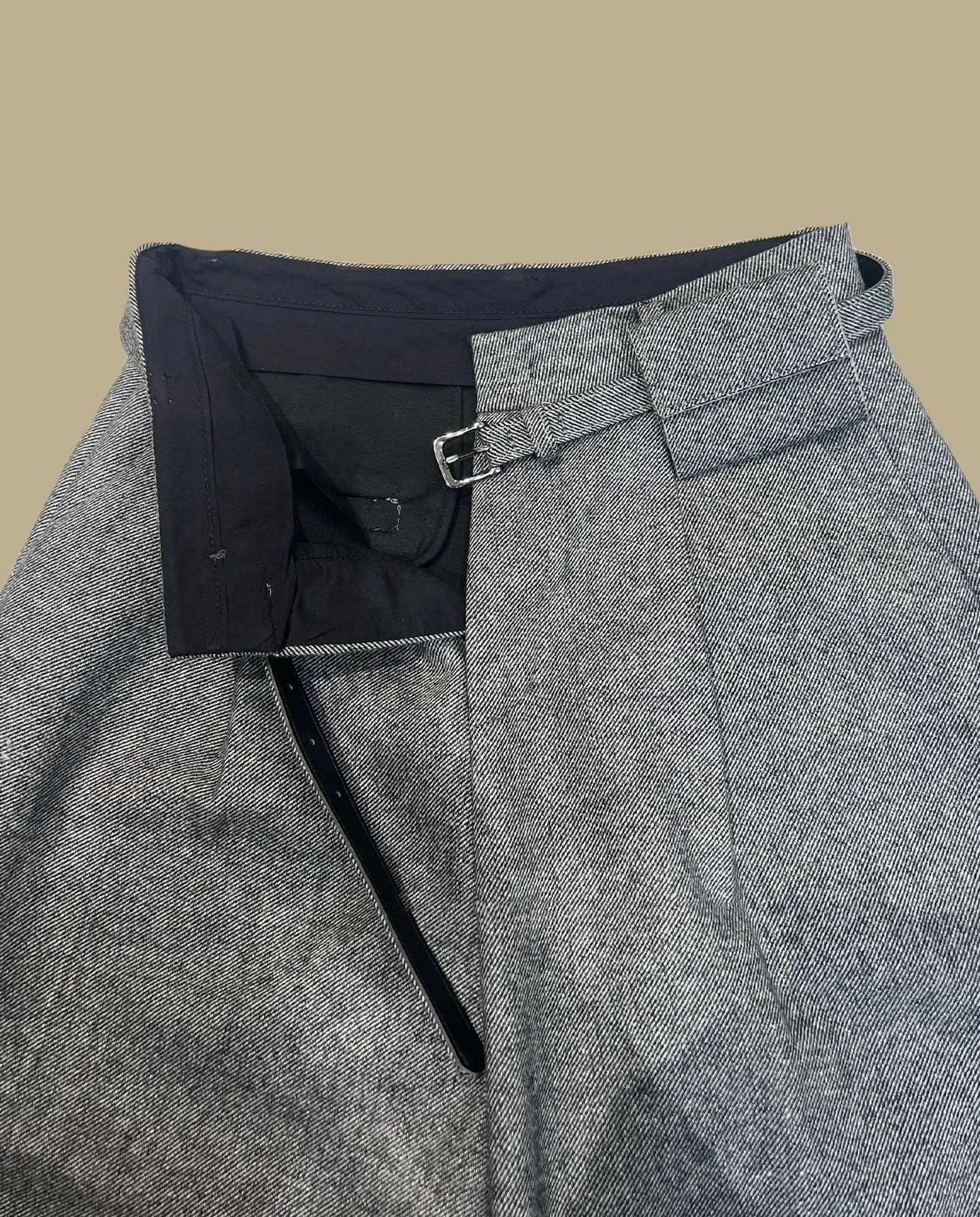 Minimalist Wool Blend Relaxed Fit Winter Pants