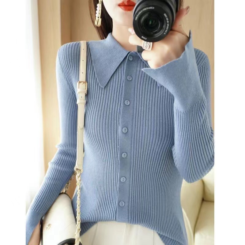 Collared Textured Cardigan