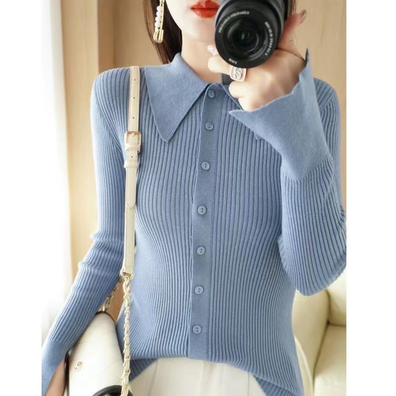 Collared Textured Cardigan