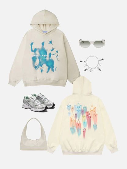 Aelfric Eden Star Embroidery Graffiti Hoodie