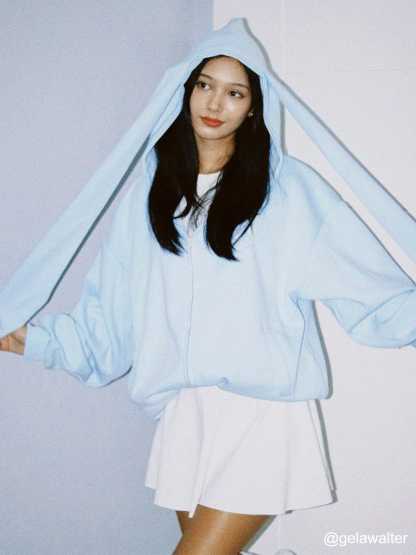 Rabbit Ears Solid Hoodie