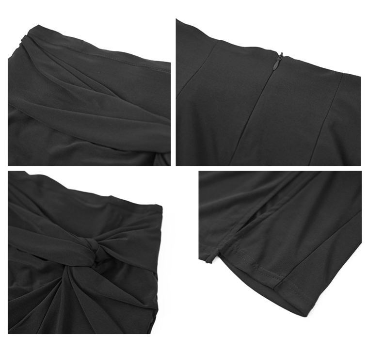 Suede Effect Lace-Slit Midi Skirt