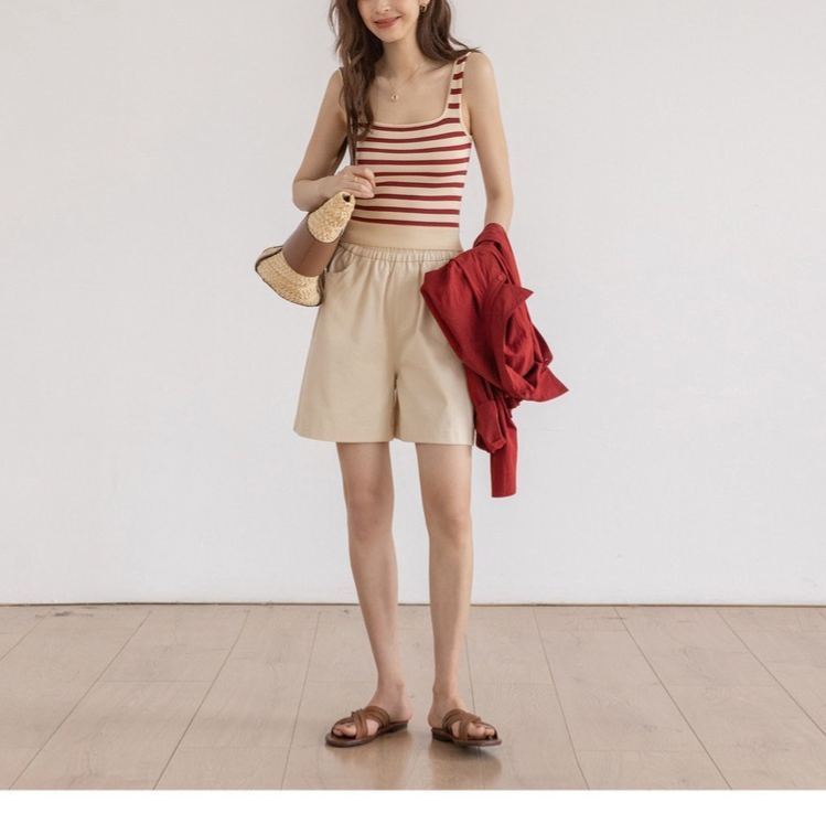 Striped Slim-Fit Knit Vest