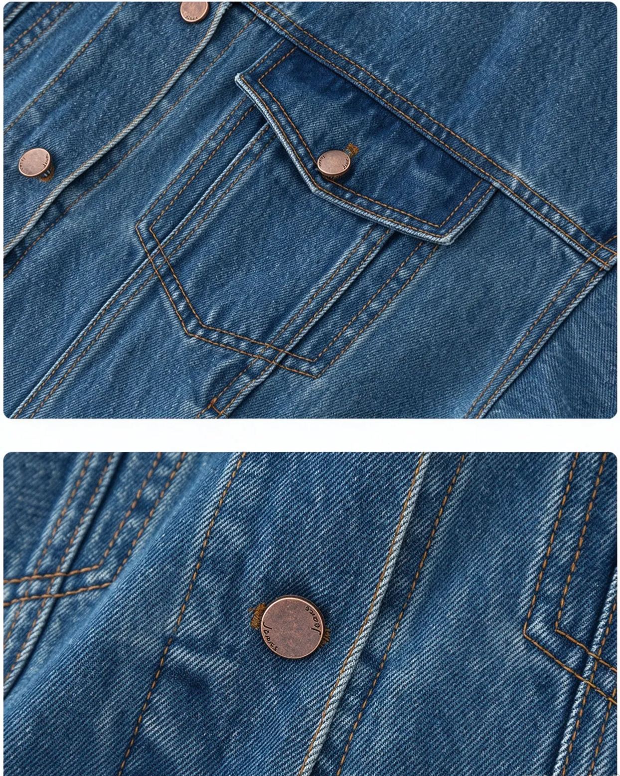 Corduroy Collar Denim Jacket
