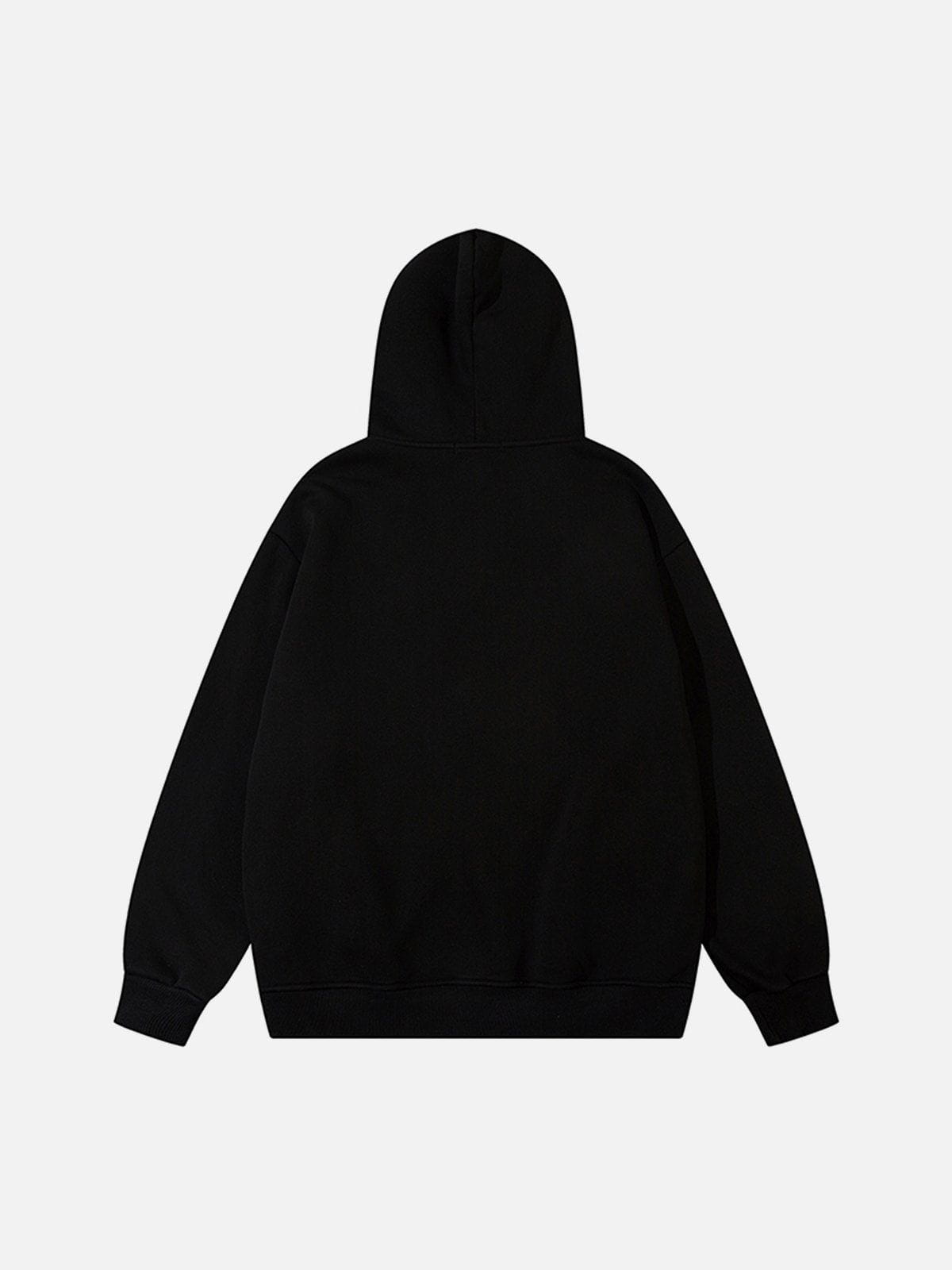 Applique Embroidery Star Hoodie