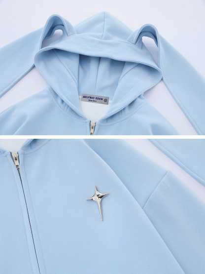 Rabbit Ears Solid Hoodie