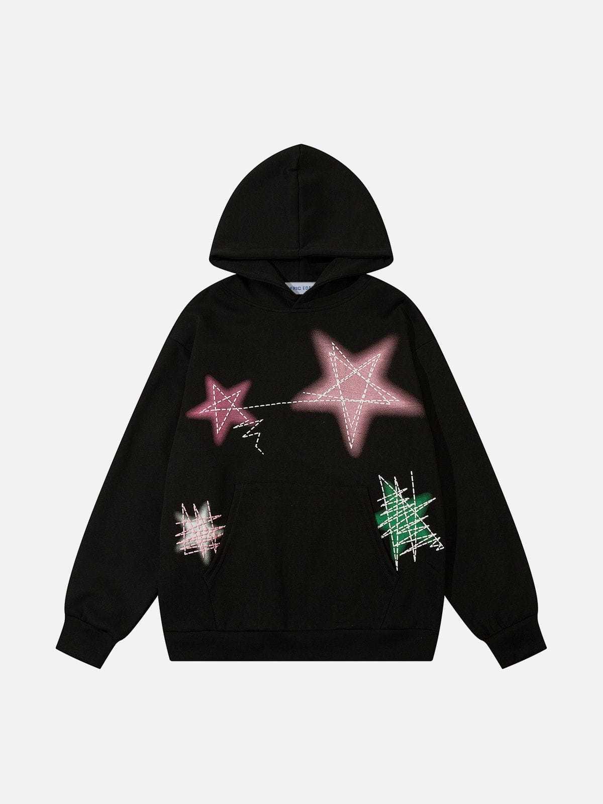 Graffiti Line Star Hoodie