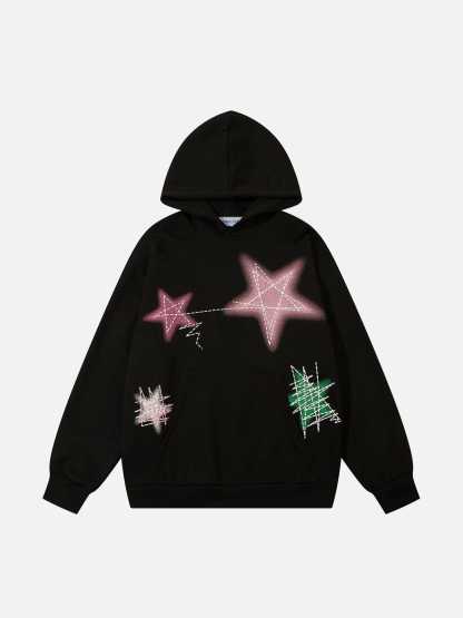 Graffiti Line Star Hoodie